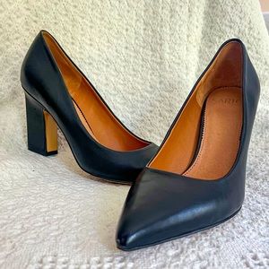 Franco Sarto | Black Leather Pumps